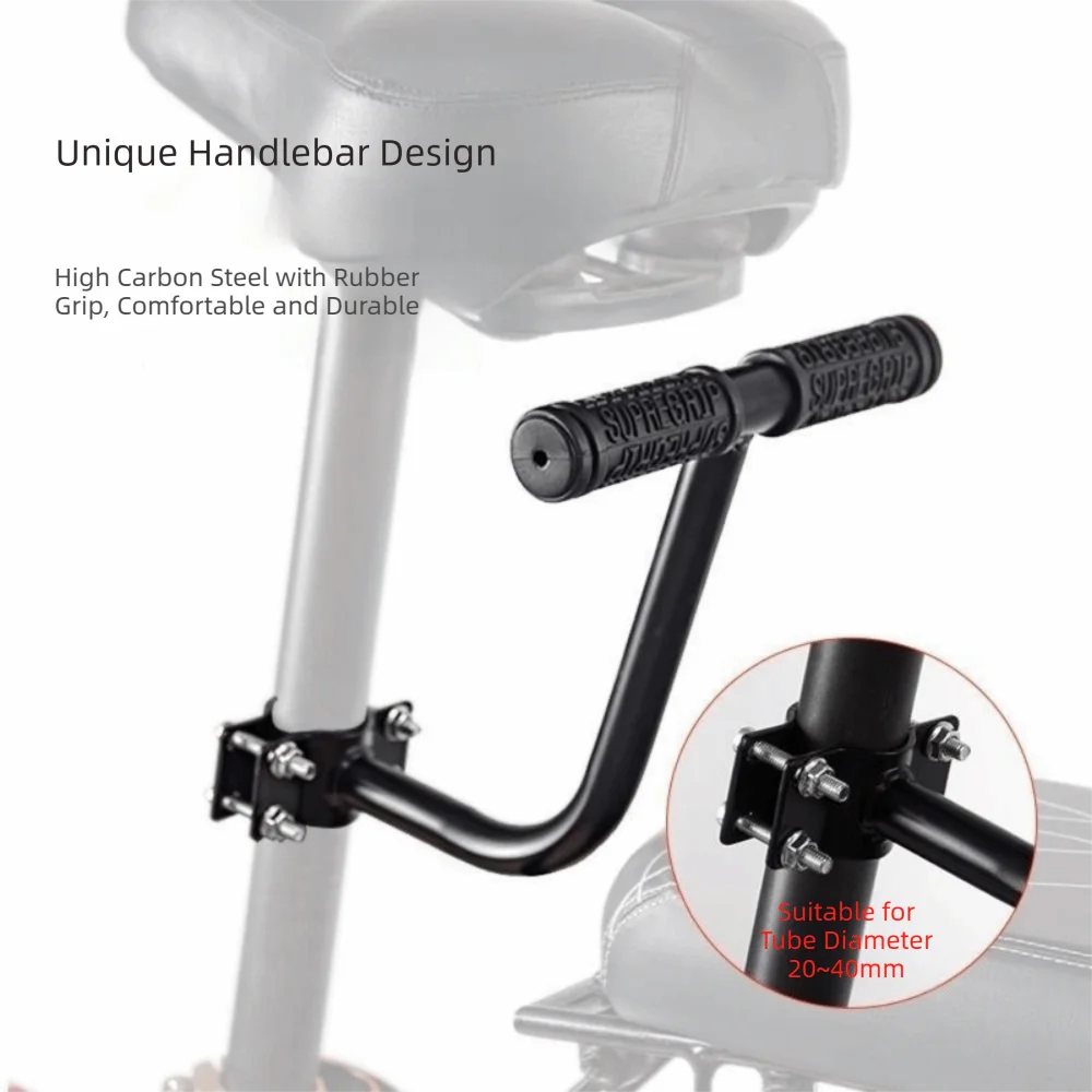 Black Bike Rear Safe Seat with Backrest Handle Armrest Rear Bike Seat Footrest Pedal Easy Install Bicycle Safe Seat for Children
Black Bike Rear Safe Seat with Backrest Handle Armrest Rear Bike Seat Footrest Pedal Easy Install Bicycle Safe Seat for Children