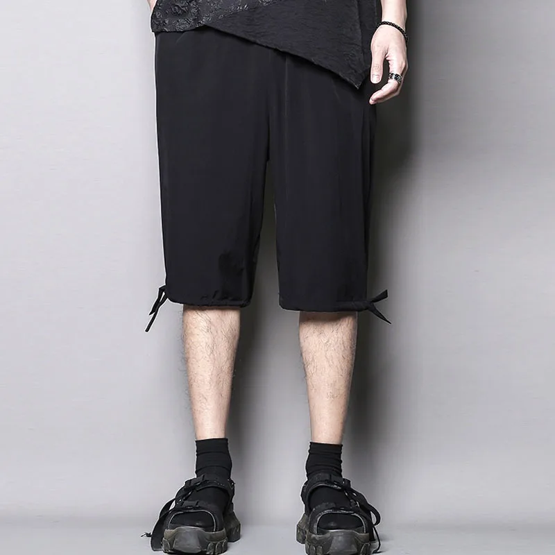 Men's Straight Cropped Pants Japanese Large Fashion Trend Solid Color Trouser Leg Drawstring Casual Middle Casual Shorts
Men's Straight Cropped Pants Japanese Large Fashion Trend Solid Color Trouser Leg Drawstring Casual Middle Casual Shorts