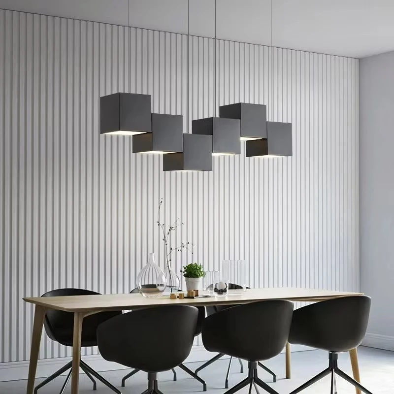 Nordic Designer Rubik's Cube Restaurant Chandelier Art Simple Hanging Living Room Lights Room Decoration Interior Chandelier
Nordic Designer Rubik's Cube Restaurant Chandelier Art Simple Hanging Living Room Lights Room Decoration Interior Chandelier