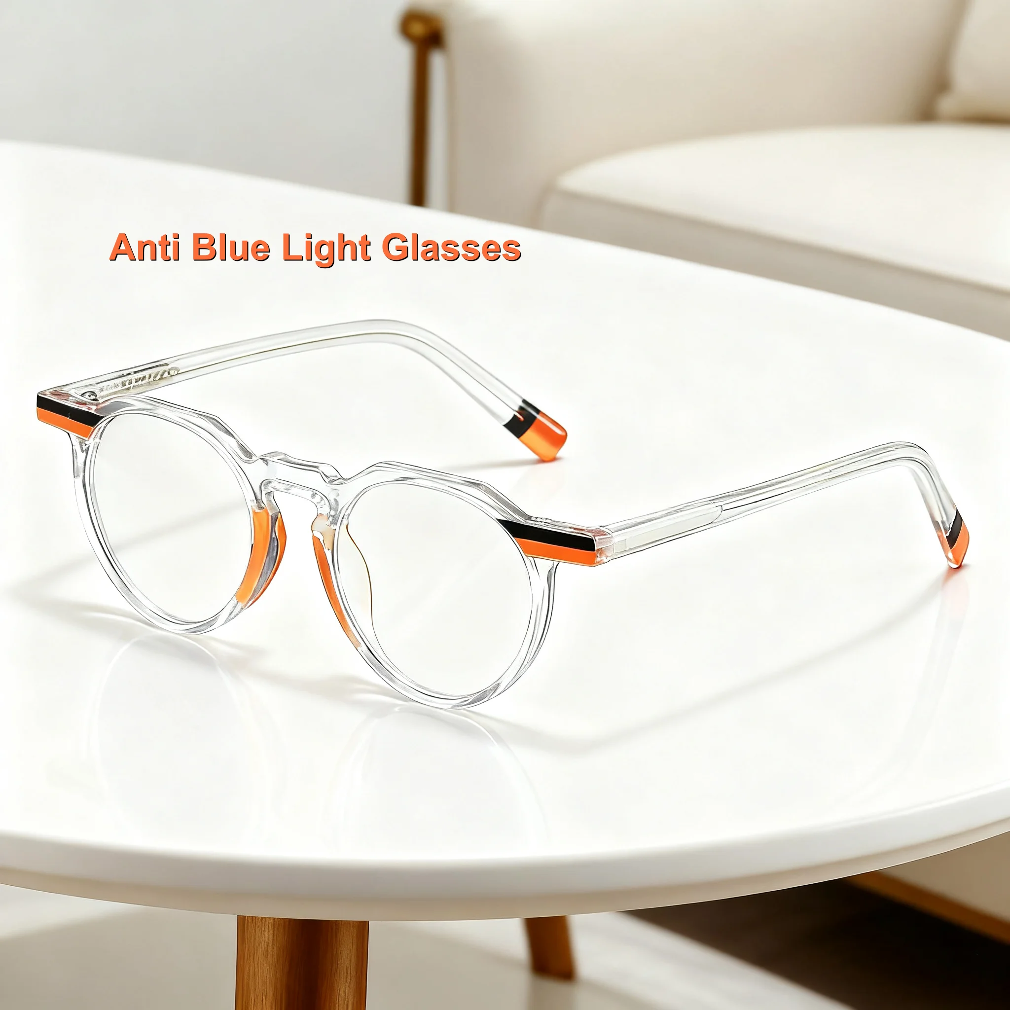 2025 New Fashionable Round Frame Women's Flat Light Glasses Outdoor Neutral HD Color Blocked Design Anti Blue Light Glasses
2025 New Fashionable Round Frame Women's Flat Light Glasses Outdoor Neutral HD Color Blocked Design Anti Blue Light Glasses