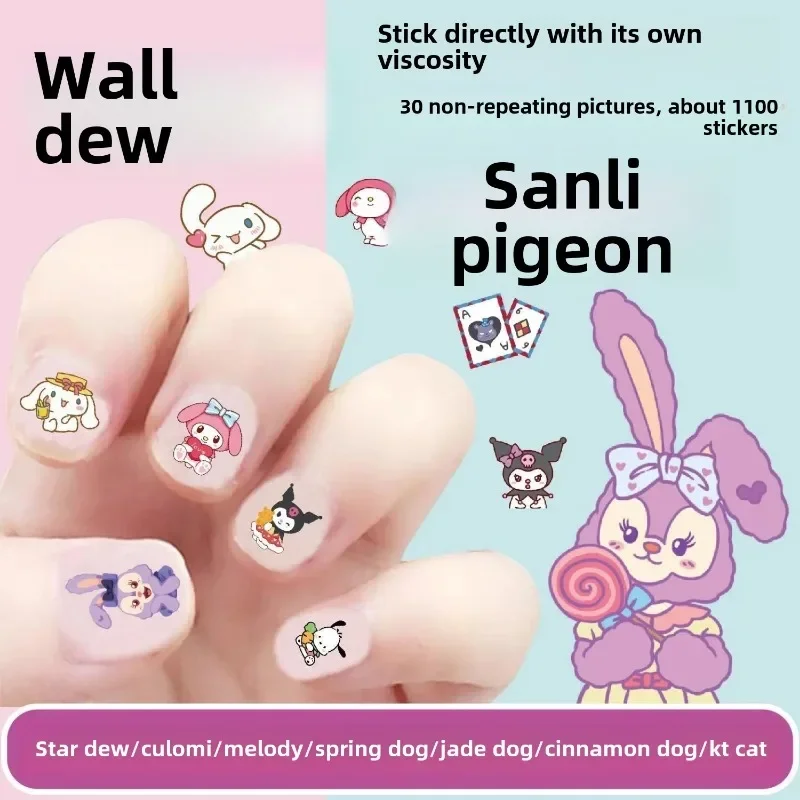 Disney Kuromi My melody sweet and cute girls creative cartoon pattern waterproof and environmentally friendly nail art stickers
Disney Kuromi My melody sweet and cute girls creative cartoon pattern waterproof and environmentally friendly nail art stickers