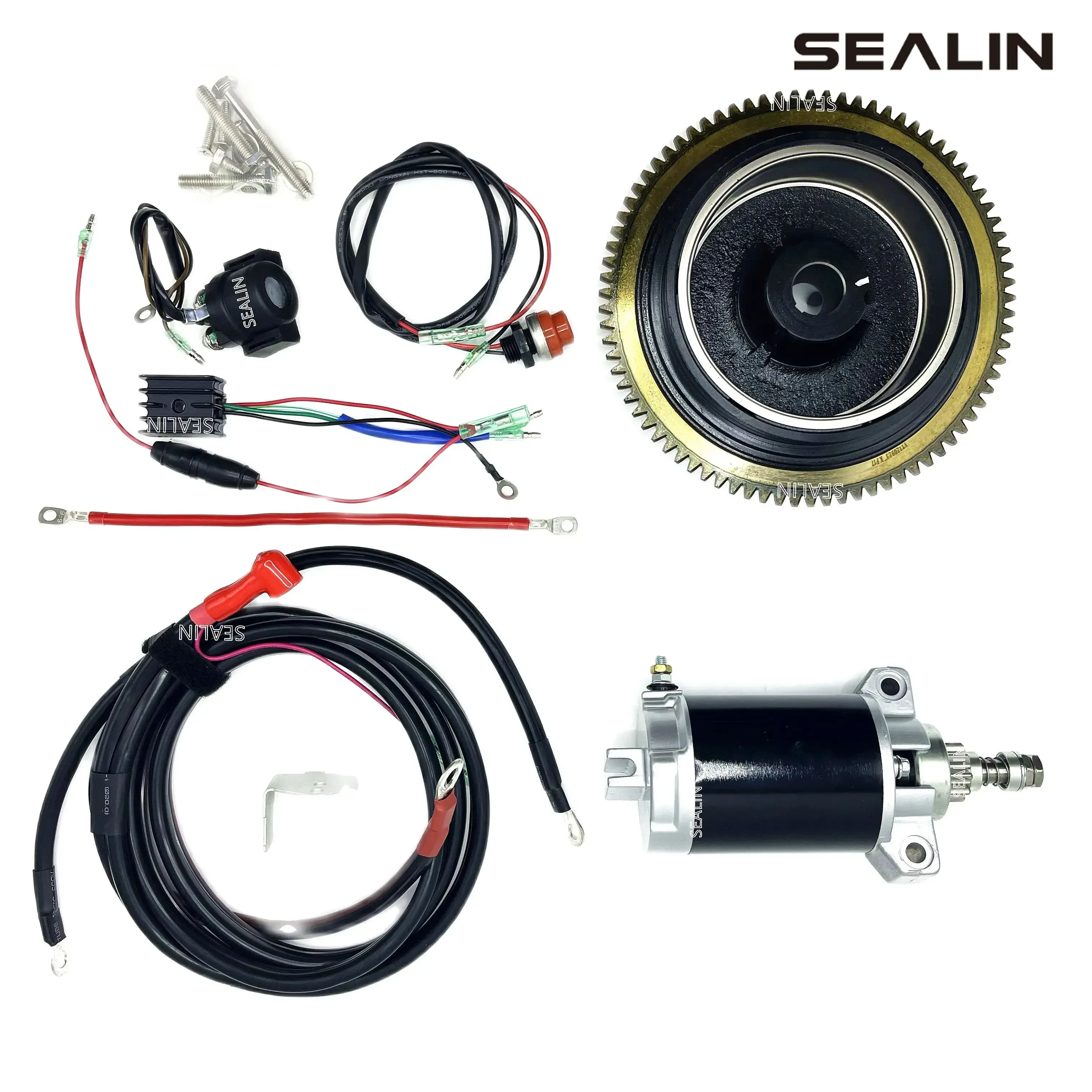 Electric Start Kit For YAMAHA F15 F18 66M PARSUN HIDEA 4 Stroke 15HP 18HP Outboard Motor Flywheel
Electric Start Kit For YAMAHA F15 F18 66M PARSUN HIDEA 4 Stroke 15HP 18HP Outboard Motor Flywheel