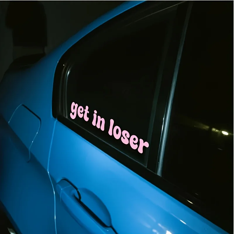 Водостойкий клей для автомобиля, ноутбука, бутылки, наклейка «Get In Loser»
Водостойкий клей для автомобиля, ноутбука, бутылки, наклейка «Get In Loser»