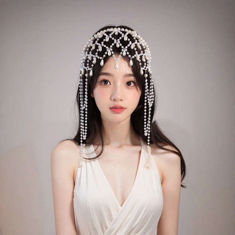 Bridal Hair Accessories 2025 New Handmade Luxury Large Pearl Headband High-end Tassel Headdress Set Accessories
Bridal Hair Accessories 2025 New Handmade Luxury Large Pearl Headband High-end Tassel Headdress Set Accessories