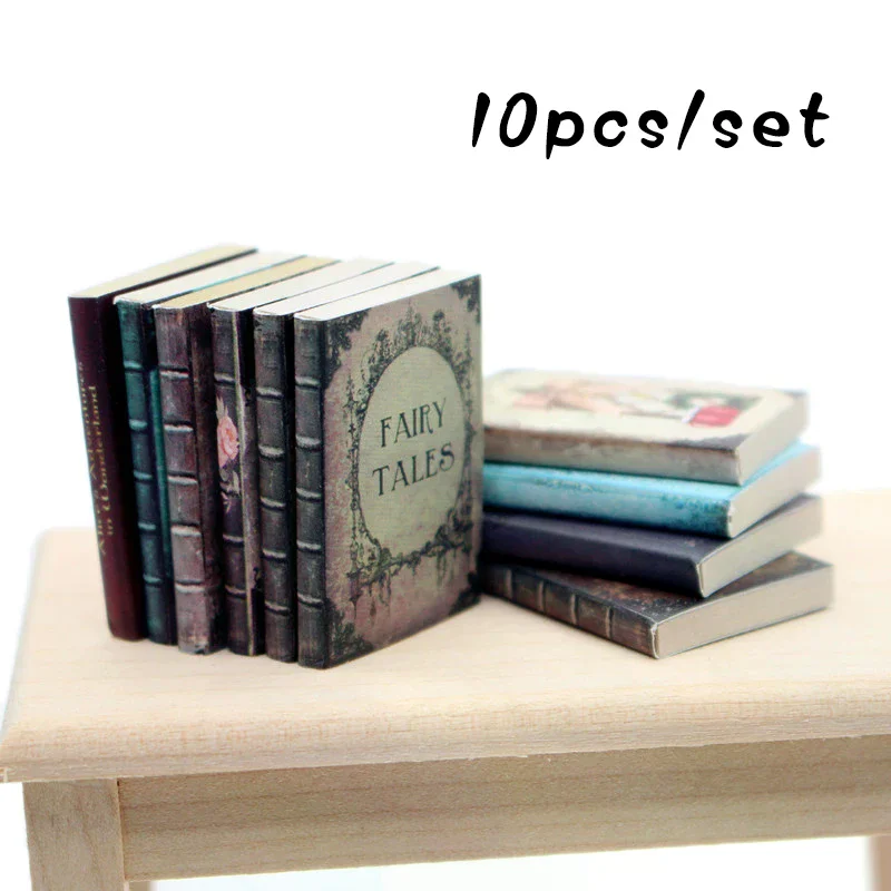 10Pcs 1/12 Dollhouse Mini Retro Books Model Dollhouse Study Room Decoration Toys Dolls House Micro Scene Construction Props
10Pcs 1/12 Dollhouse Mini Retro Books Model Dollhouse Study Room Decoration Toys Dolls House Micro Scene Construction Props