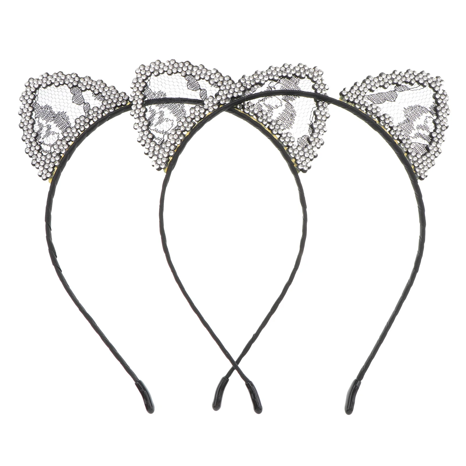 2pcs Cat Hair Hoop Rhinestone Decor Fashion Hairband For Women Party Dance Ears Headdress Costume Stage Accessory
2pcs Cat Hair Hoop Rhinestone Decor Fashion Hairband For Women Party Dance Ears Headdress Costume Stage Accessory