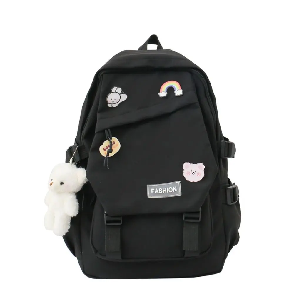 Fashion Nylon Large Capacity Bags Simple Canvas Badge Shoulder Backpack Schoolbag Commute Korean Style School Bag Kids
Fashion Nylon Large Capacity Bags Simple Canvas Badge Shoulder Backpack Schoolbag Commute Korean Style School Bag Kids