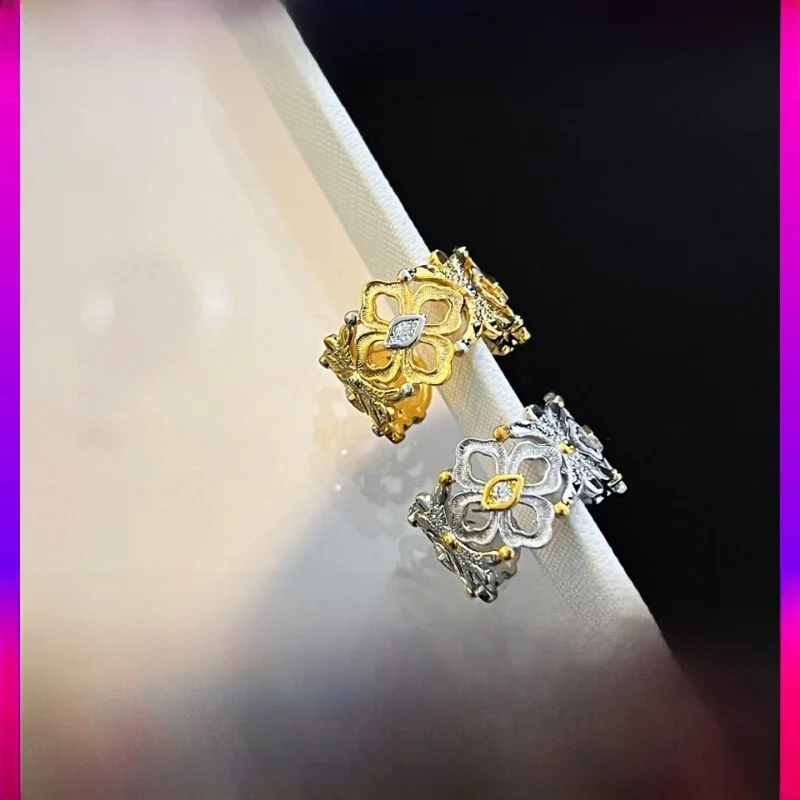 Wide Band Dual Color Gold Cloth Bichara Opera Ring Vintage Weave Pattern Carved Golden Women's Ring Court Sle Faion Jewelry
Wide Band Dual Color Gold Cloth Bichara Opera Ring Vintage Weave Pattern Carved Golden Women's Ring Court Sle Faion Jewelry