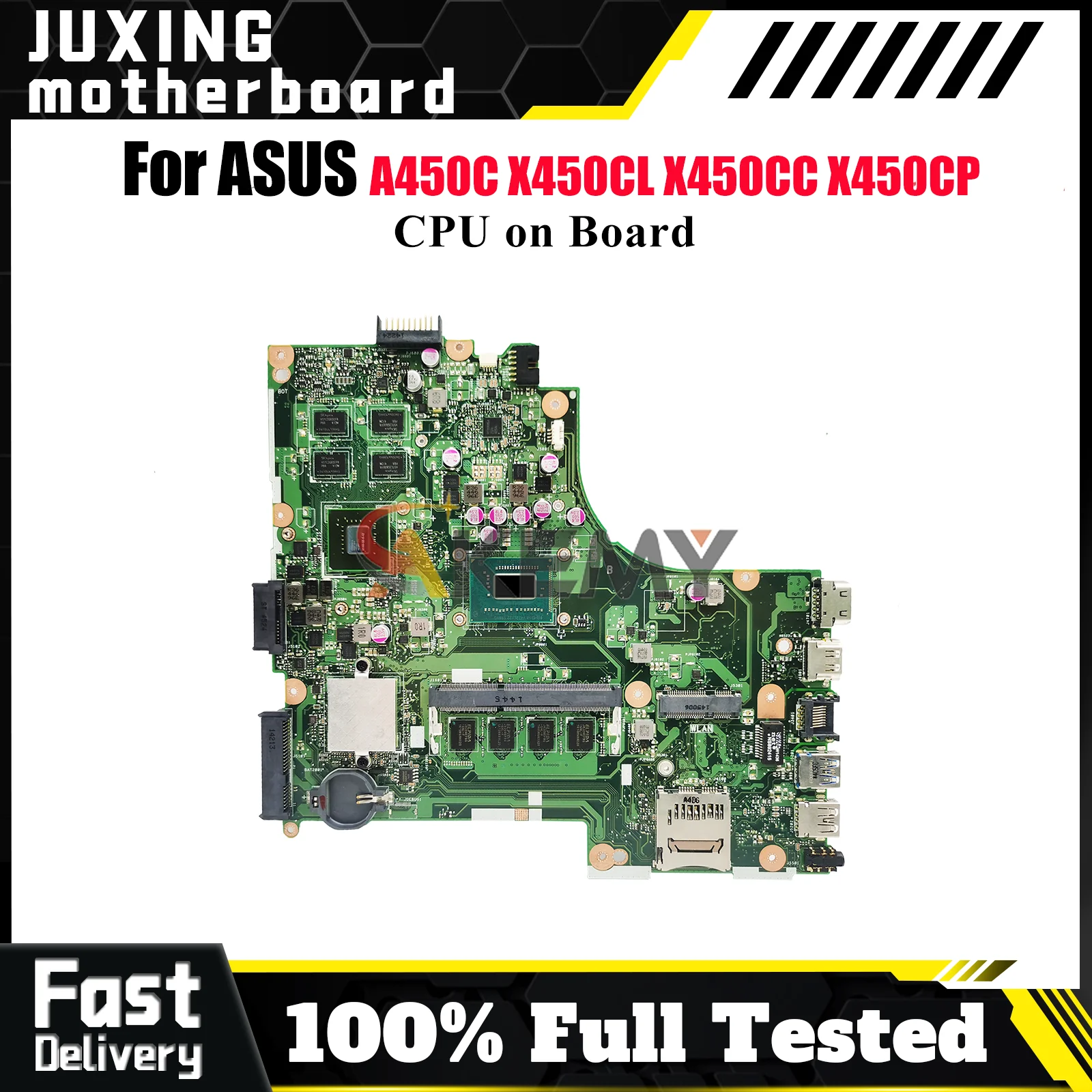 X450CC Laptop Motherboard For ASUS VivoBook X450C Y481C X450CC A450C X450CP X452C X450CL K450C Mainboard With CPU tests OK stk
X450CC Laptop Motherboard For ASUS VivoBook X450C Y481C X450CC A450C X450CP X452C X450CL K450C Mainboard With CPU tests OK stk