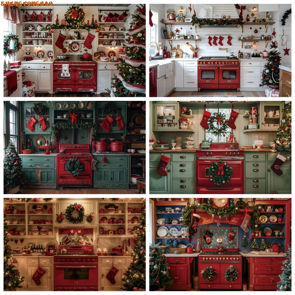 Christmas Kitchen Backdrop Kitchenware Xmas Tree Wreath Family Party Room Decoration Photography Background Photo Studio Props
Christmas Kitchen Backdrop Kitchenware Xmas Tree Wreath Family Party Room Decoration Photography Background Photo Studio Props