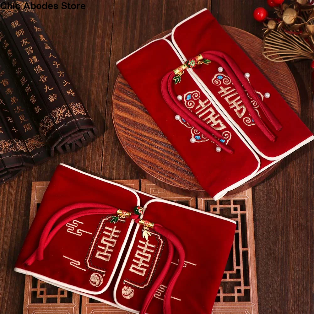 Embroidery Design Red Envelope Handmade Best Wishes Money Packet Velvet Cloth with Tassel Wedding Envelope Wedding Celebration
Embroidery Design Red Envelope Handmade Best Wishes Money Packet Velvet Cloth with Tassel Wedding Envelope Wedding Celebration