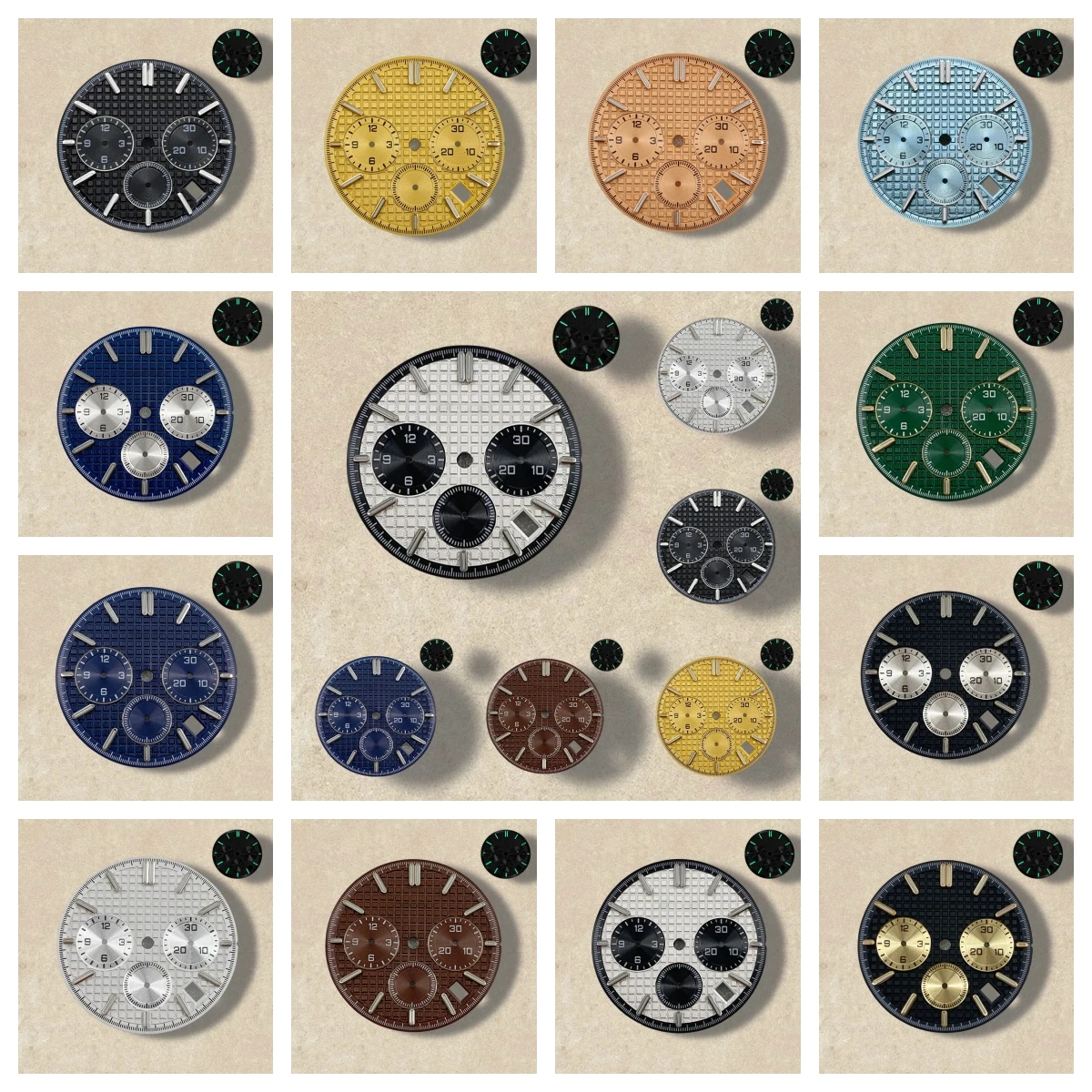 31.8mm S Logo Panda Three Eyes Dial Fit VK63 Movement Green Luminous High-Quality Dial Watch Modification Accessories
31.8mm S Logo Panda Three Eyes Dial Fit VK63 Movement Green Luminous High-Quality Dial Watch Modification Accessories