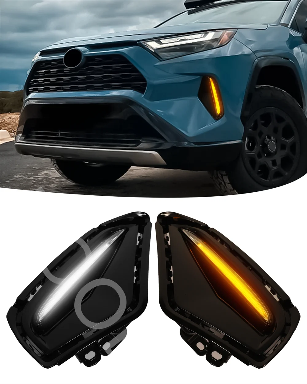 Led Daytime Running Lights Fog Lights Fit for Toyota Rav4 Rav-4 2019-2024 Fog Lights Turn SIgnal Lights
Led Daytime Running Lights Fog Lights Fit for Toyota Rav4 Rav-4 2019-2024 Fog Lights Turn SIgnal Lights
