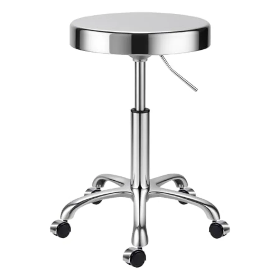 Heavy Duty Stool for Work Bench, Adjustable Swivel Stool with 5 Wheels, 304 Structure, Round Cushion, Load-Bearing 460 Ib
Heavy Duty Stool for Work Bench, Adjustable Swivel Stool with 5 Wheels, 304 Structure, Round Cushion, Load-Bearing 460 Ib