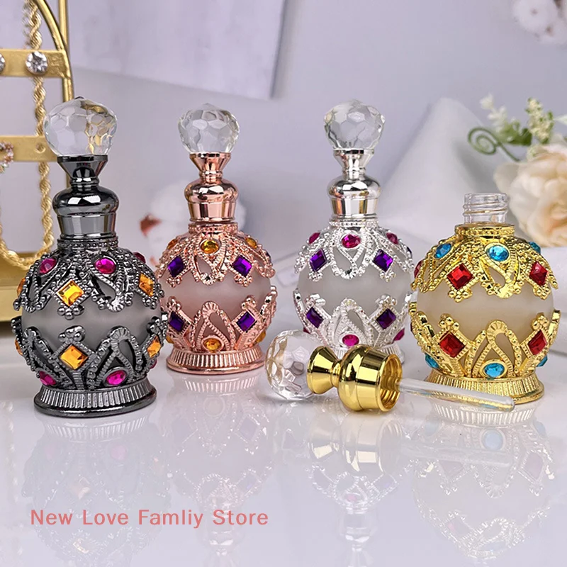 5/15ml Glass Essential Oil Vacuum Dispensing Bottles Heart Metal Empty Refillable Perfume Oil Attar Bottle
5/15ml Glass Essential Oil Vacuum Dispensing Bottles Heart Metal Empty Refillable Perfume Oil Attar Bottle