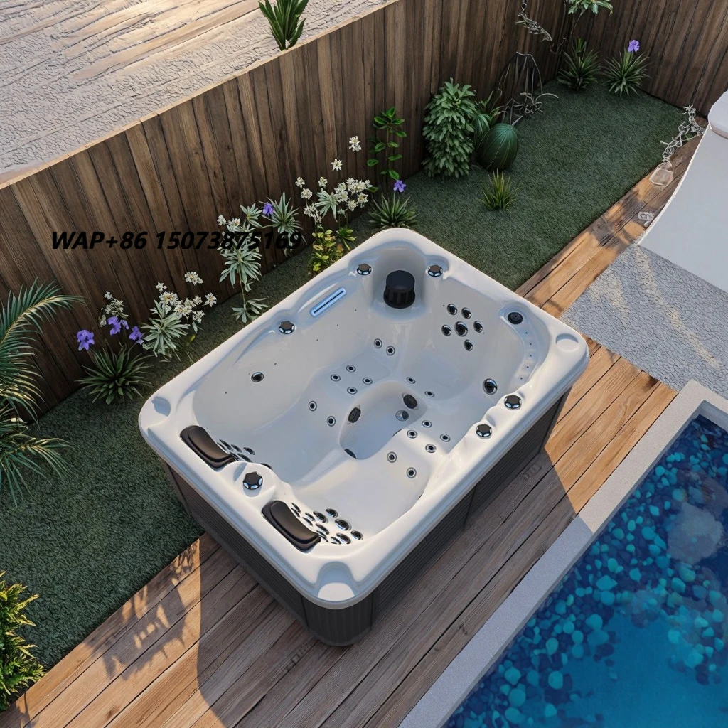 Modern 3-Person Outdoor Spa Tubs Rectangle Acrylic for Jacuzzis with Heater System for Villa Garden or Hotel
Modern 3-Person Outdoor Spa Tubs Rectangle Acrylic for Jacuzzis with Heater System for Villa Garden or Hotel