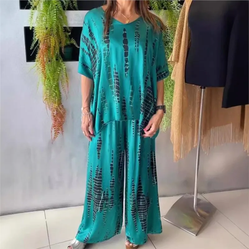 2026 New Women Long Pants Set With V-neck Print Elegant Temperament Versatile Fashionable Comfortable And Unique Long Pants Set
2026 New Women Long Pants Set With V-neck Print Elegant Temperament Versatile Fashionable Comfortable And Unique Long Pants Set