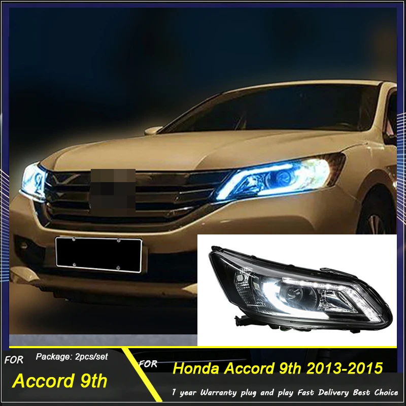 For Honda Accord 9th 2013 2014-2015 Headlights LED Daytime Running Lights 9th Generation Accord Projector Headlights
For Honda Accord 9th 2013 2014-2015 Headlights LED Daytime Running Lights 9th Generation Accord Projector Headlights