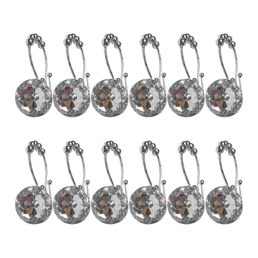 12 PCS Glide Double Hooks Curtain Decorative Shower Liner for Ornaments Ring Hangs Rings
12 PCS Glide Double Hooks Curtain Decorative Shower Liner for Ornaments Ring Hangs Rings