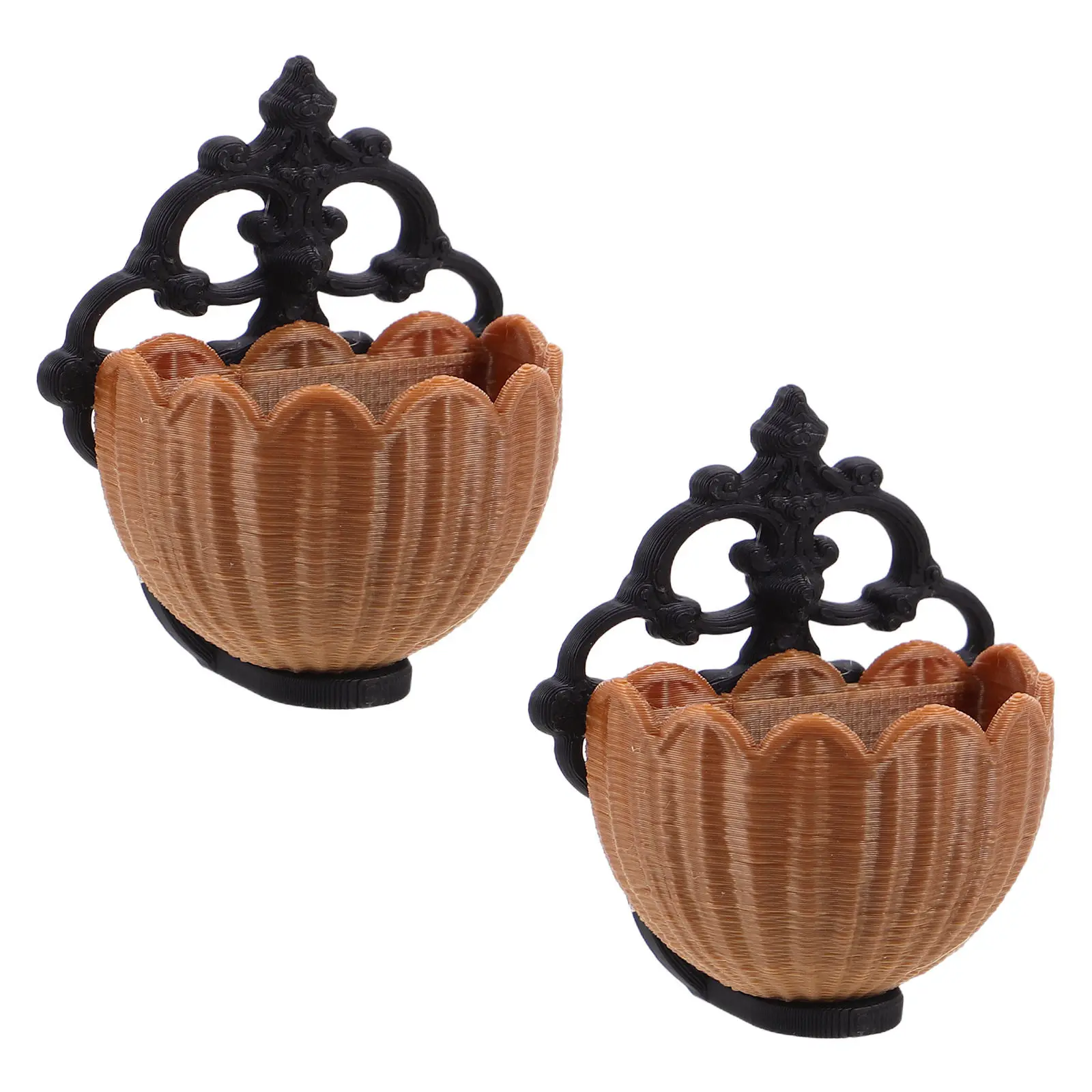 2Pcs Miniature Wall Mounted Floating Shelf with Flower Basket Holder Vintage Dollhouse Display Shelf for Living Room Bedroom
2Pcs Miniature Wall Mounted Floating Shelf with Flower Basket Holder Vintage Dollhouse Display Shelf for Living Room Bedroom