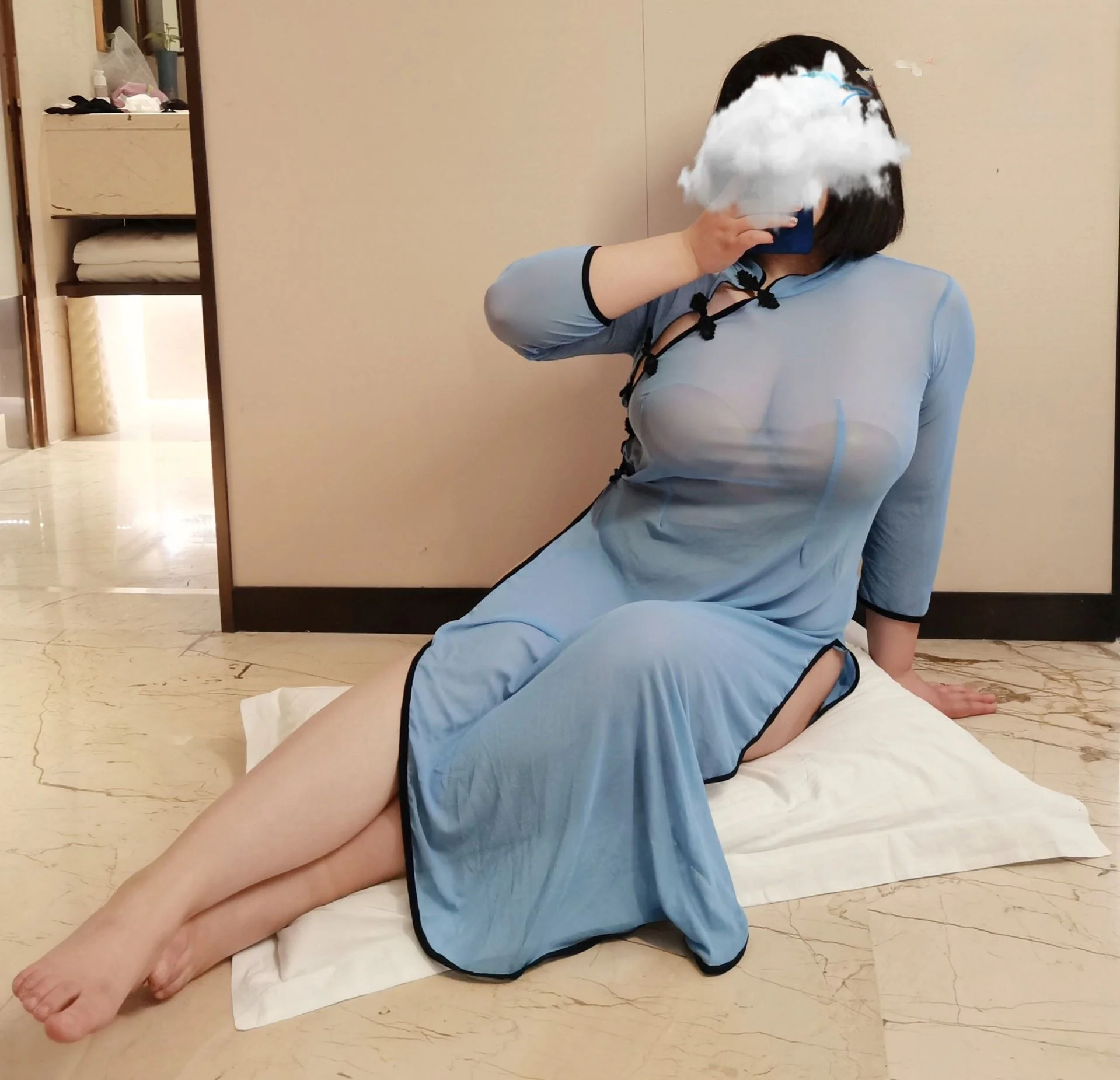Sexy Split-Side Nightgown for plus Size Women Traditional Chinese Sle Long Sve Full-Length Streetwear Dr
Sexy Split-Side Nightgown for plus Size Women Traditional Chinese Sle Long Sve Full-Length Streetwear Dr