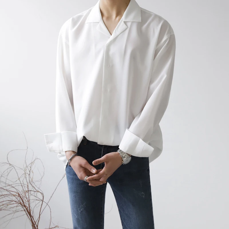 Long Sleeved Shirt Men Casual Fashion Social Mens Dress Shirt Korean Loose Black White Shirts Mens Office Formal Shirt M-3XL
Long Sleeved Shirt Men Casual Fashion Social Mens Dress Shirt Korean Loose Black White Shirts Mens Office Formal Shirt M-3XL