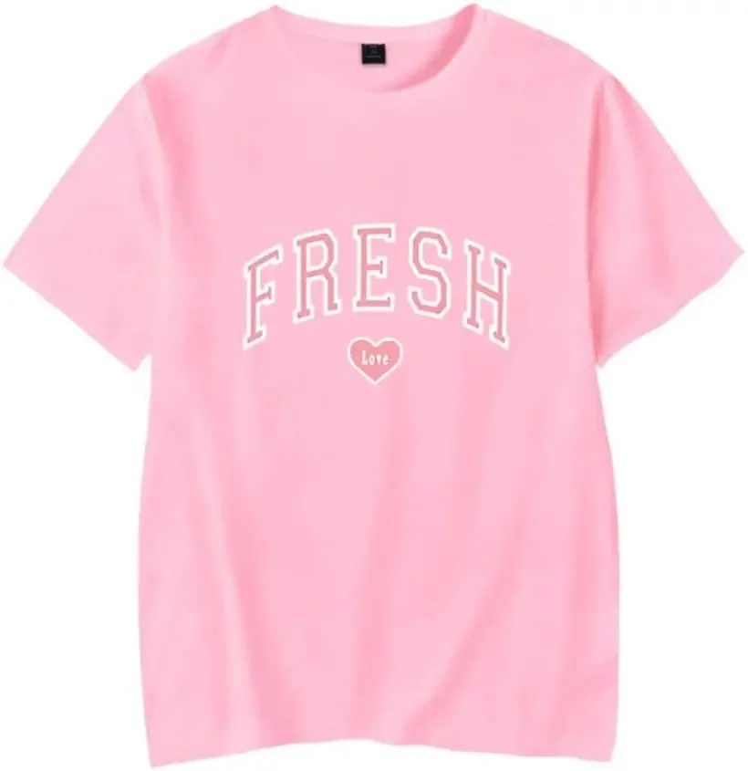 Розовая футболка Fresh Love Merch, унисекс, короткая рубашка, повседневная футболка с круглым вырезом
Розовая футболка Fresh Love Merch, унисекс, короткая рубашка, повседневная футболка с круглым вырезом