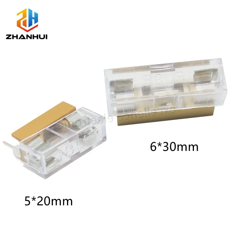 5/10Pcs 5x20mm 6x30mm Transparent Fuse Holder Socket AC250V Panel Mount Glass Tube Fuse Block Base with Cover
5/10Pcs 5x20mm 6x30mm Transparent Fuse Holder Socket AC250V Panel Mount Glass Tube Fuse Block Base with Cover