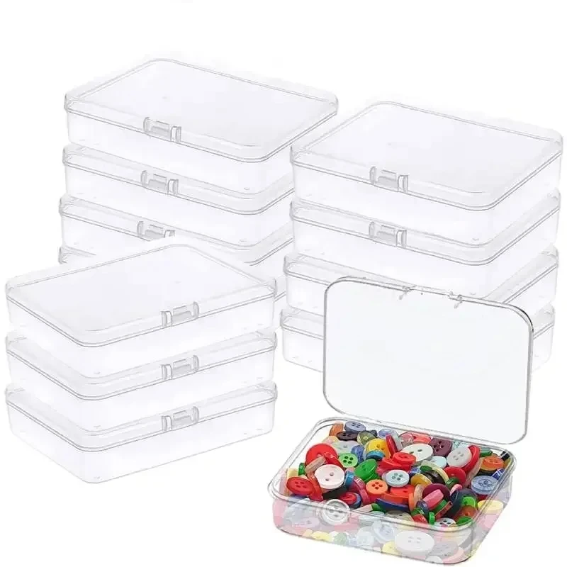Plastic Box with Lid Rectangular Small Container Card Handicrafts Learning Supplies Screws Batteries Transparent Storage Box
Plastic Box with Lid Rectangular Small Container Card Handicrafts Learning Supplies Screws Batteries Transparent Storage Box