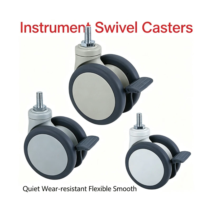 1 Pcs 4 Inch Medical TPR Double Silent Caster Wheel M12 Threaded Stem Swivel Brake Casters For Instrument Trolley Cart
1 Pcs 4 Inch Medical TPR Double Silent Caster Wheel M12 Threaded Stem Swivel Brake Casters For Instrument Trolley Cart