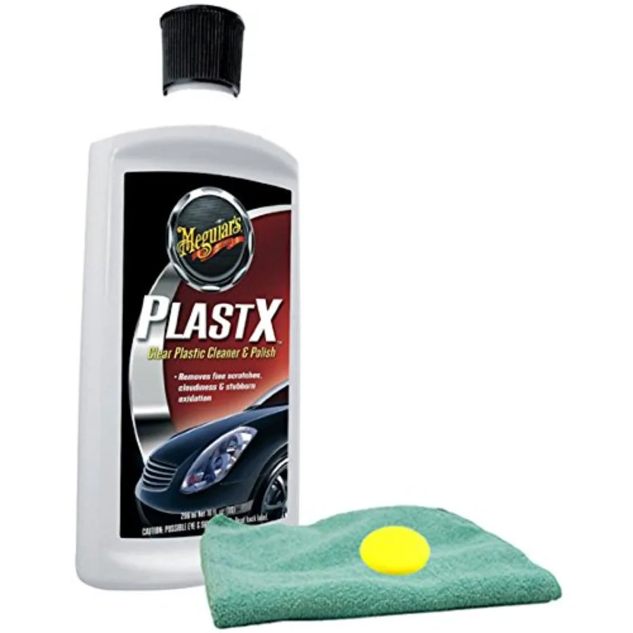 PlastX Clear Plastic Cleaner and Polish 10 oz Bundle with Microfiber Cloth and Foam Pad (3 Items)
PlastX Clear Plastic Cleaner and Polish 10 oz Bundle with Microfiber Cloth and Foam Pad (3 Items)