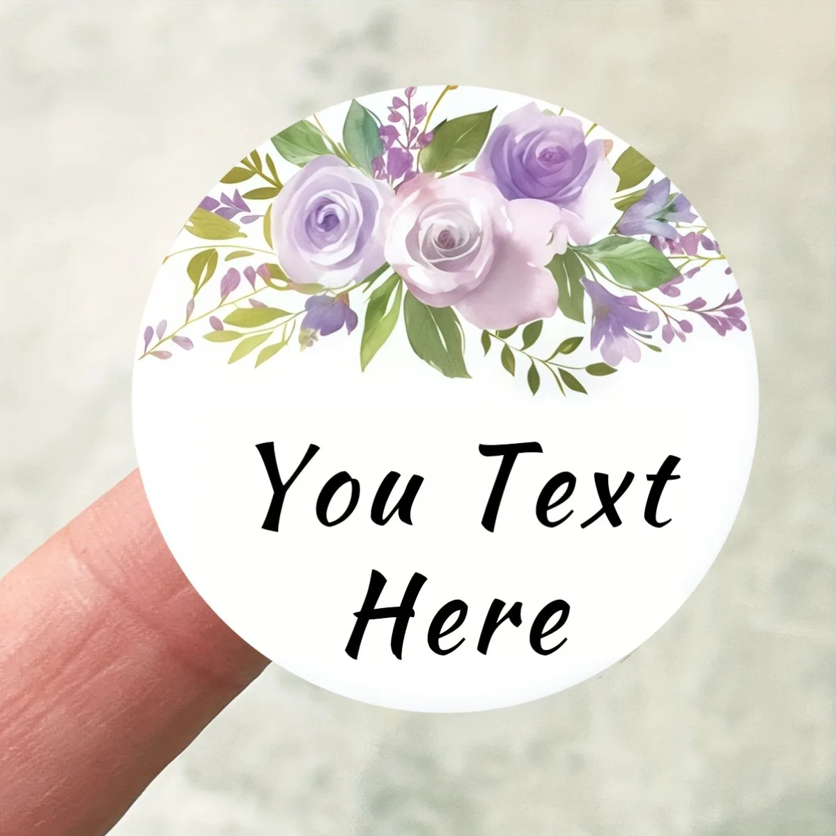 200pcs Custom Round Purple Floral Stickers Personalized Text Labels For Baking Packaging Gift Boxes Envelopes Party Favors
200pcs Custom Round Purple Floral Stickers Personalized Text Labels For Baking Packaging Gift Boxes Envelopes Party Favors