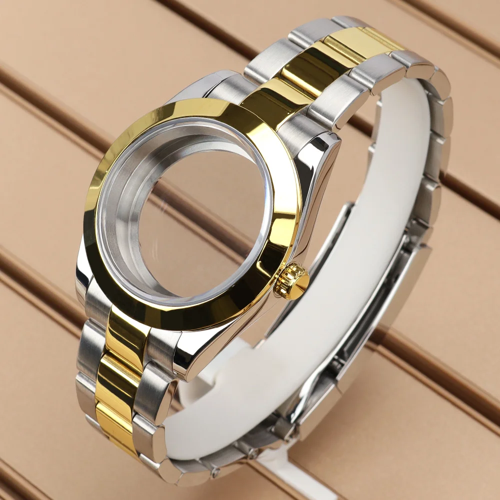 36mm/39mm Polished Watch Case 316L Steel Strap Glass Bottom Cover For NH34 NH35 NH36 Miyota 8215 Movt 28.5mm Dial Repair Parts
36mm/39mm Polished Watch Case 316L Steel Strap Glass Bottom Cover For NH34 NH35 NH36 Miyota 8215 Movt 28.5mm Dial Repair Parts