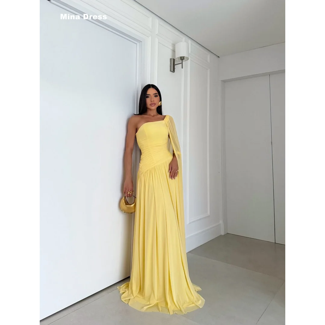 Mina Customized Yellow Wedding Dresses and Evening Dresses for Events Sleeveless Backless Pleated Women's Dress Prom Dress 2026
Mina Customized Yellow Wedding Dresses and Evening Dresses for Events Sleeveless Backless Pleated Women's Dress Prom Dress 2026