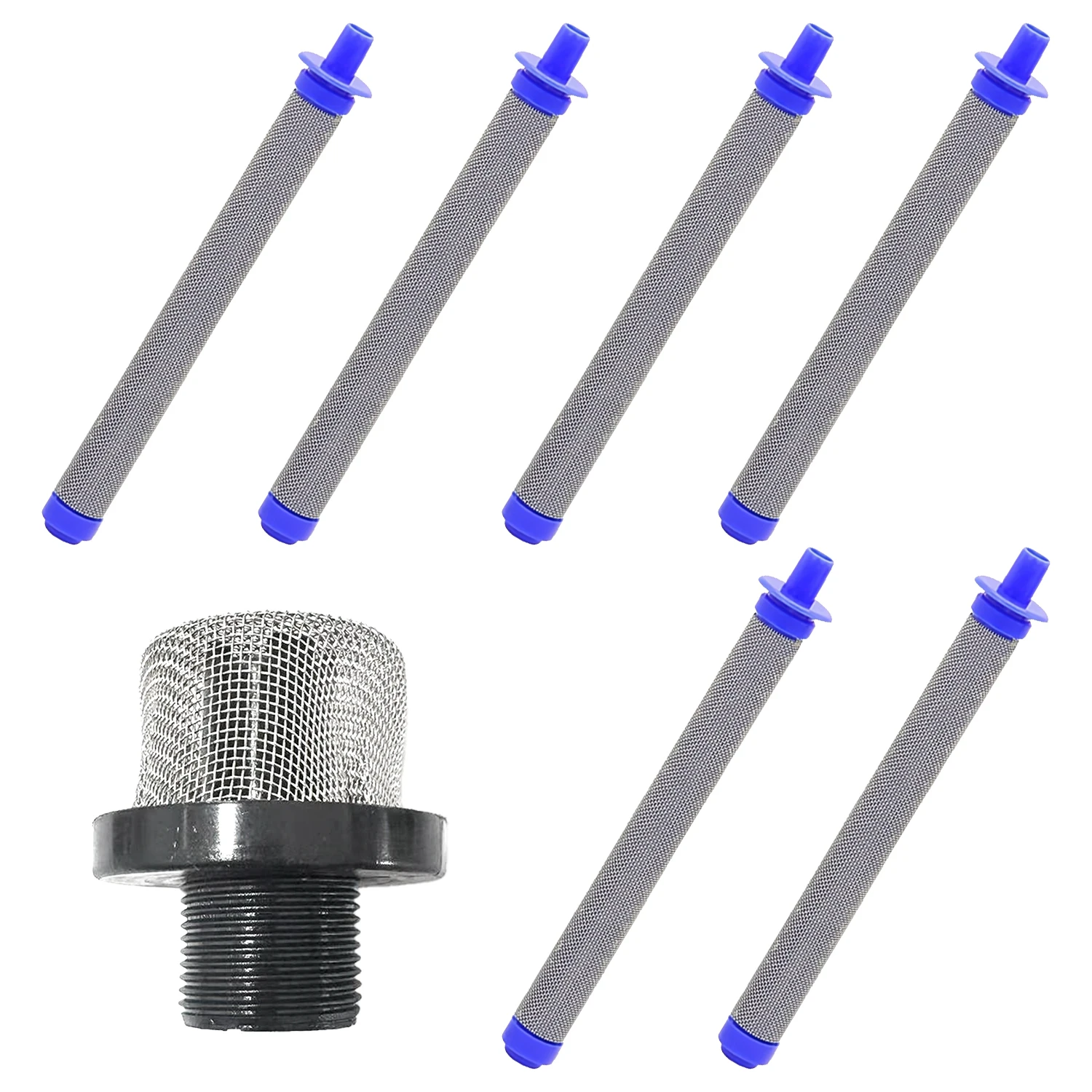 Airless Paint Sprayer Filter Kit, 6pcs Gun Filters + 1pcs Inlet Strainer for Paint Sprayers
Airless Paint Sprayer Filter Kit, 6pcs Gun Filters + 1pcs Inlet Strainer for Paint Sprayers