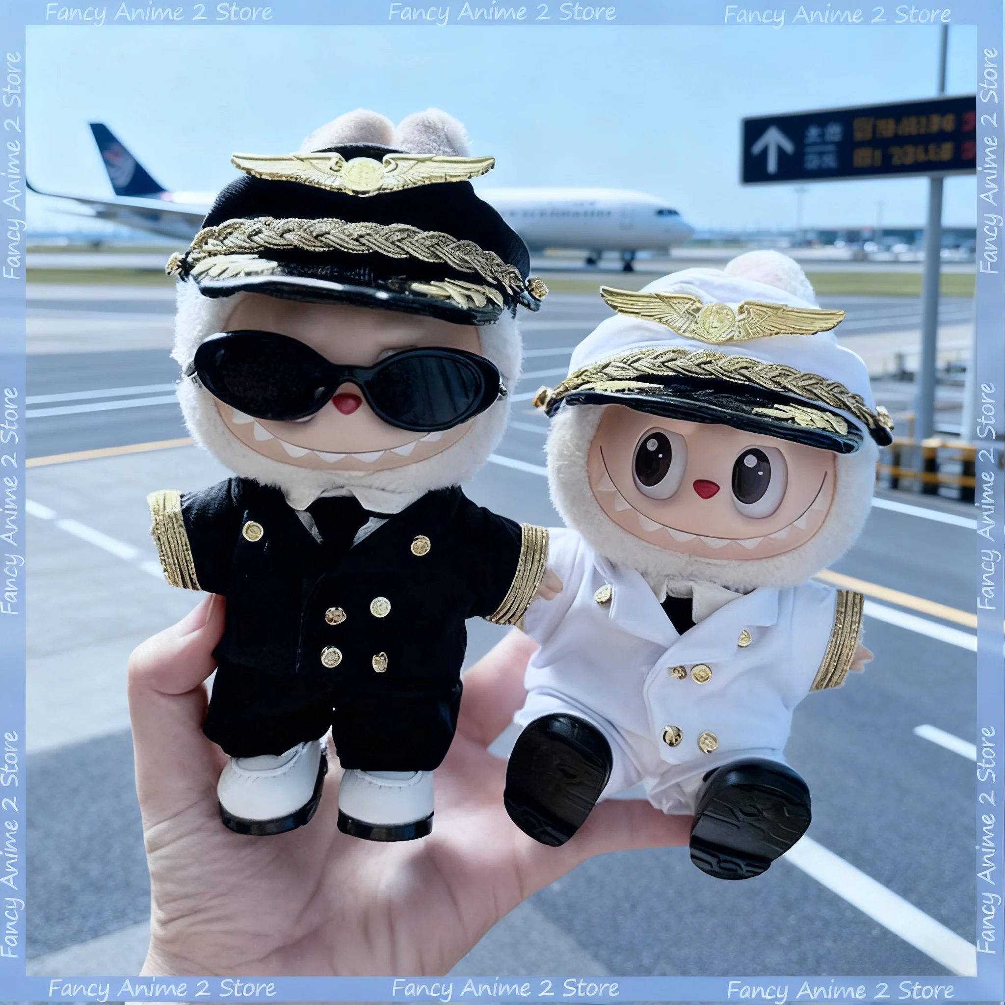 Одежда для кукол Labubu V1 V2 V3, роскошная униформа капитана самолета, комплект из 5 предметов, мини-плюшевая кукла, одежда, модные аксессуары для кукол, подарок
Одежда для кукол Labubu V1 V2 V3, роскошная униформа капитана самолета, комплект из 5 предметов, мини-плюшевая кукла, одежда, модные аксессуары для кукол, подарок