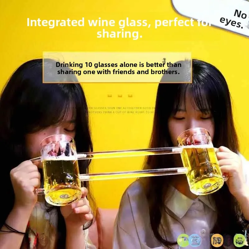 Creative Bar Beer Glasses Linked Death And Life Drinking Together Double Body Friend Making Single Leaving Plastic Beer Cups
Creative Bar Beer Glasses Linked Death And Life Drinking Together Double Body Friend Making Single Leaving Plastic Beer Cups