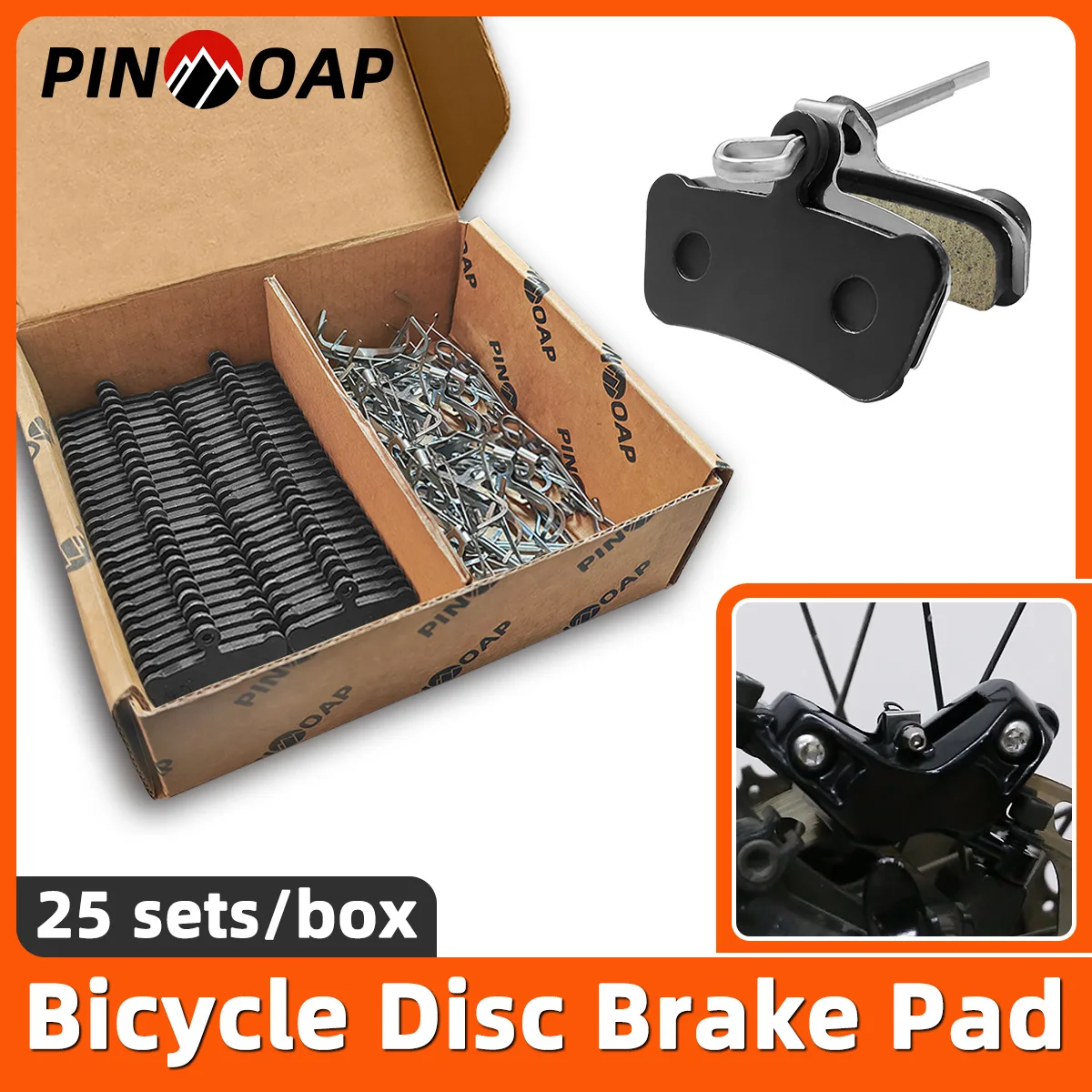 PINMOAP 25 Sets Bicycles Come With High-Performance And Durable Resin Disc Brake Pads Anti-Skid Brake Pads Bicycle Riding Parts
PINMOAP 25 Sets Bicycles Come With High-Performance And Durable Resin Disc Brake Pads Anti-Skid Brake Pads Bicycle Riding Parts