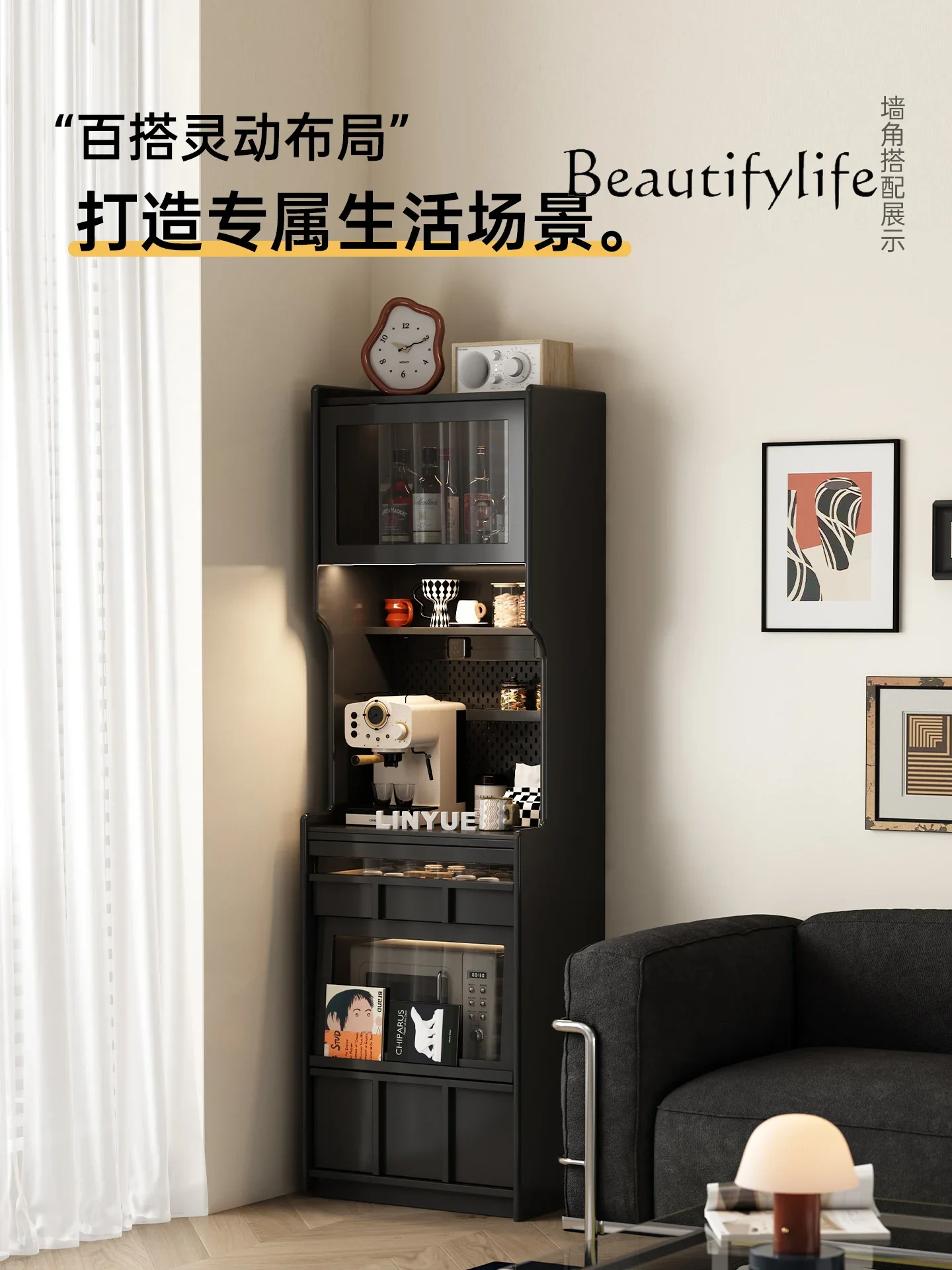 X36 Solid Wood Dining Side Coffee Cabinet Small Apartment Sofa Integrated Storage Cabinet Against The Wall Narrow Tea Cabinet
X36 Solid Wood Dining Side Coffee Cabinet Small Apartment Sofa Integrated Storage Cabinet Against The Wall Narrow Tea Cabinet