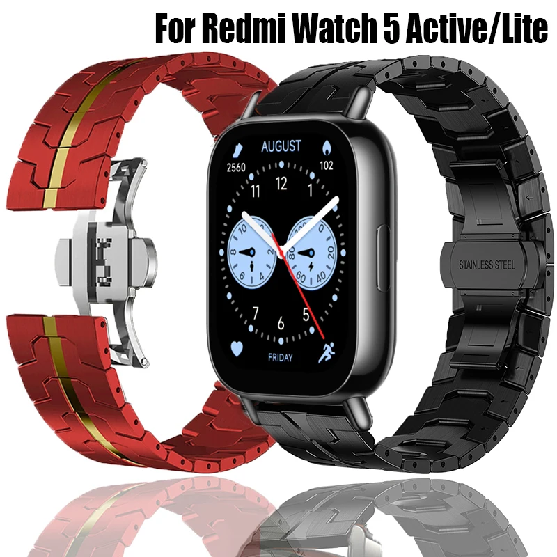 Металлический ремешок для Redmi Watch 5 Active Lite, браслет из нержавеющей стали, Роскошный деловой браслет для Xiaomi Redmi Watch 5 Lite 5 Active
Металлический ремешок для Redmi Watch 5 Active Lite, браслет из нержавеющей стали, Роскошный деловой браслет для Xiaomi Redmi Watch 5 Lite 5 Active