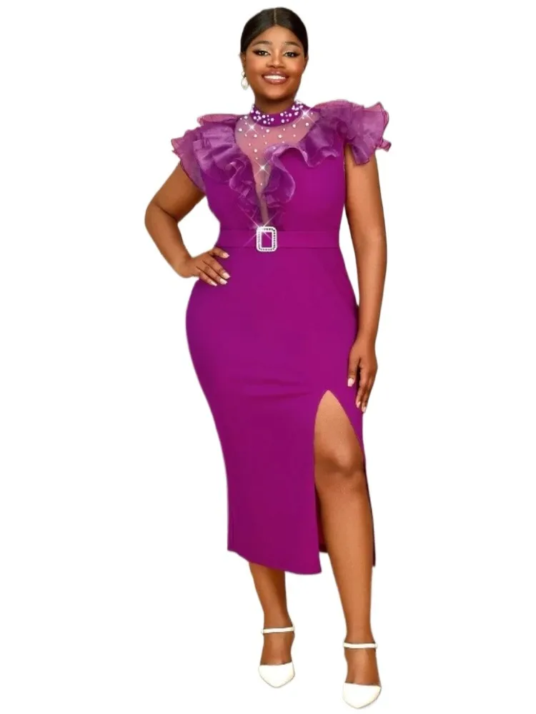Ankara Dresses Elegant Dress Women for Wedding Party Summer African Sleeveless Plus Size Midi Dress Dashiki African Clothing
Ankara Dresses Elegant Dress Women for Wedding Party Summer African Sleeveless Plus Size Midi Dress Dashiki African Clothing