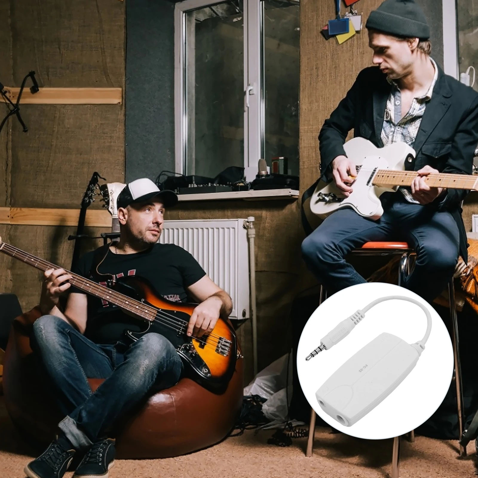 Electric Guitar Bass Smartphone Converter High Quality Plastic Effector Adapter Conversion Line Stereo Recording Equipment
Electric Guitar Bass Smartphone Converter High Quality Plastic Effector Adapter Conversion Line Stereo Recording Equipment