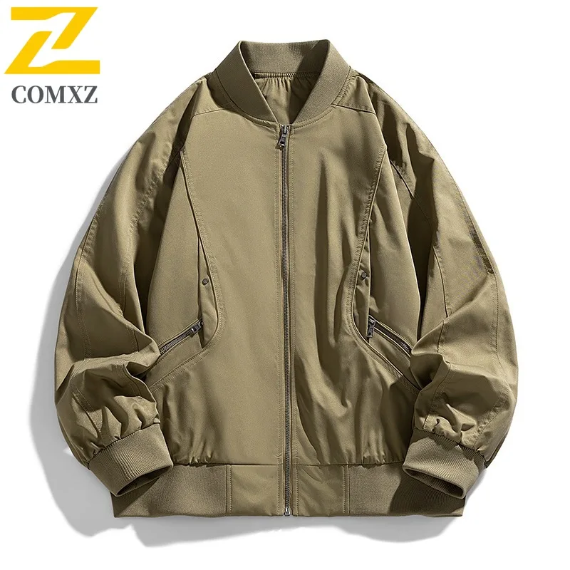 COMXZ Classic Men Jacket 2025 New Turndown Collar American Retro Men Motorcycle Jacket Y2k Style Casual Versatile Autumn Garment 
COMXZ Classic Men Jacket 2025 New Turndown Collar American Retro Men Motorcycle Jacket Y2k Style Casual Versatile Autumn Garment