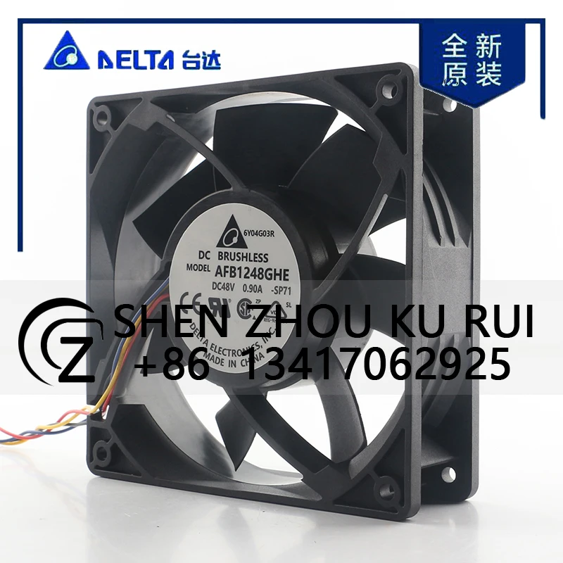 Delta 5V 12V 24V DC 48V 0.90A AC EC 12038 120x120x38MM 12CM Server Large air volume PWM speed regulation AFB1248GHE-SP71 cooling
Delta 5V 12V 24V DC 48V 0.90A AC EC 12038 120x120x38MM 12CM Server Large air volume PWM speed regulation AFB1248GHE-SP71 cooling