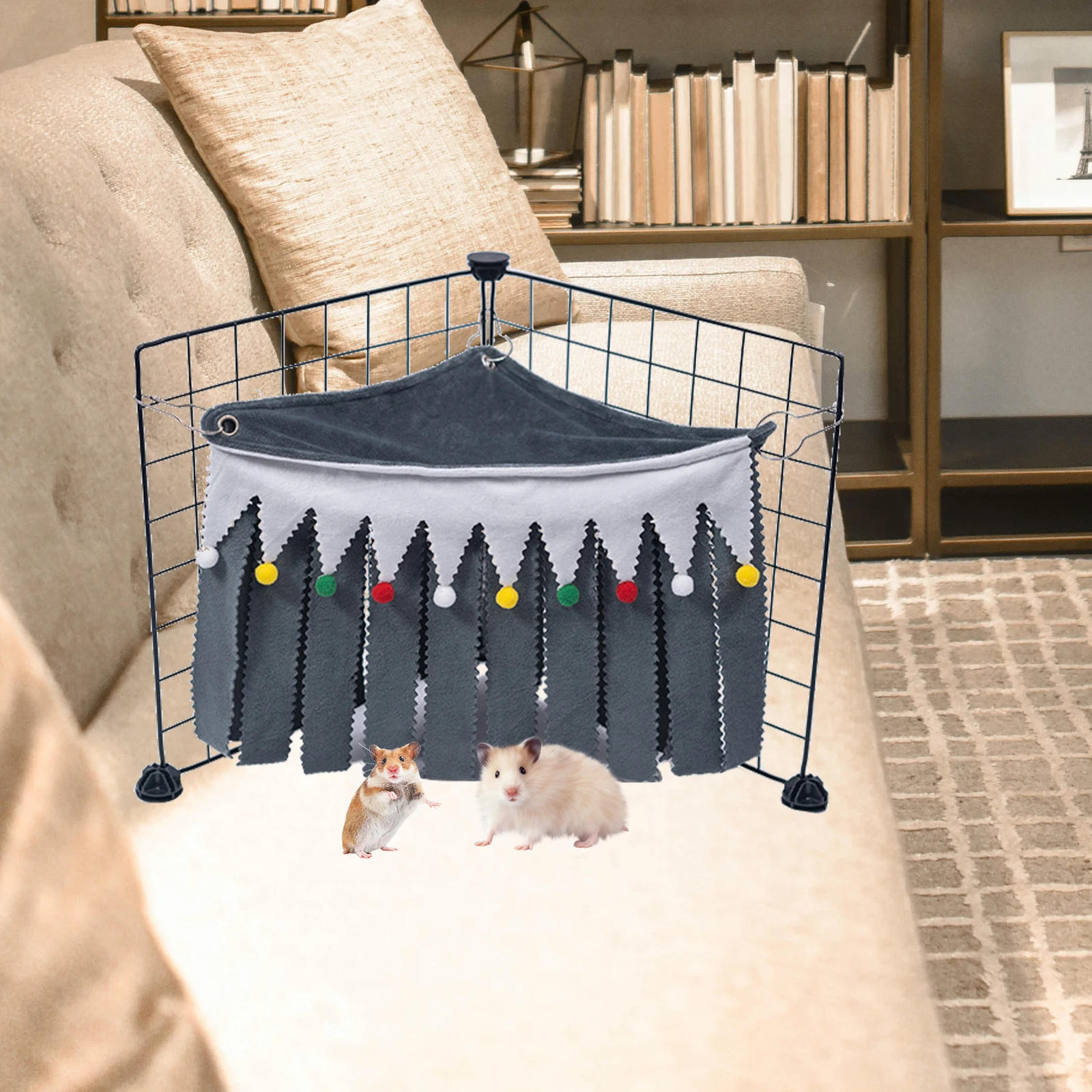 Premium 1PCS Pet Hammock Hideout for Hamsters Guinea Pigs Small Animals Cozy Corner Cage Accessory Fabric Comfortable
Premium 1PCS Pet Hammock Hideout for Hamsters Guinea Pigs Small Animals Cozy Corner Cage Accessory Fabric Comfortable