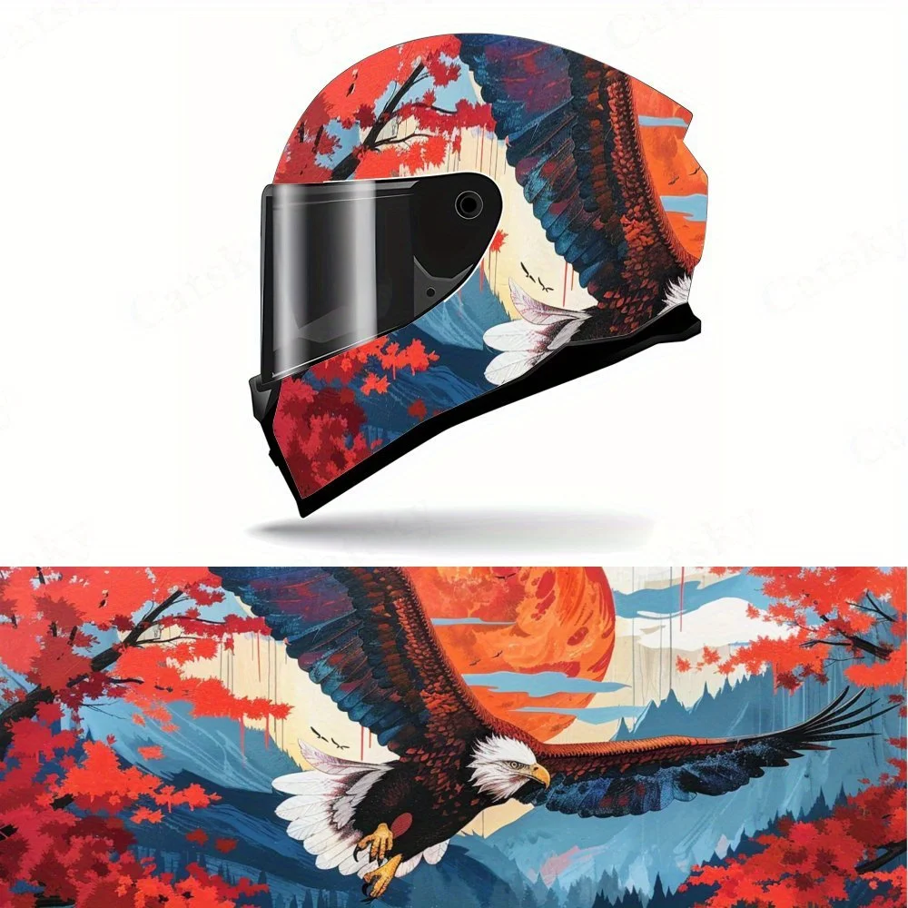 Поэтический красный пейзаж, орел, мотоциклетные виниловые наклейки на шлем, самоклеящаяся водонепроницаемая отделка шлема, универсальный мотоцикл h
Поэтический красный пейзаж, орел, мотоциклетные виниловые наклейки на шлем, самоклеящаяся водонепроницаемая отделка шлема, универсальный мотоцикл h