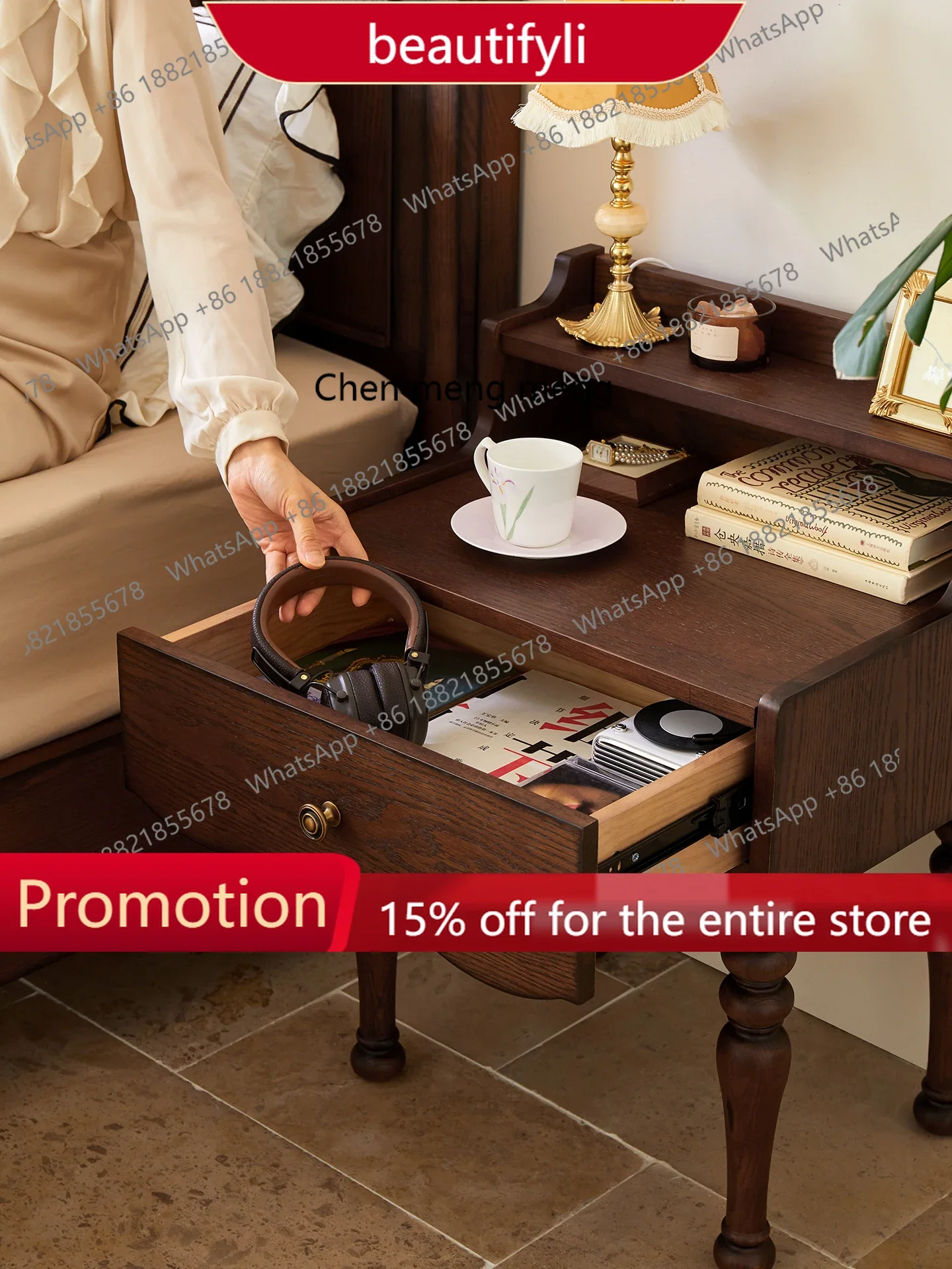 Прикроватная тумбочка Q181 в стиле французского ретро из массива дерева для небольшой квартиры, спальни, домашний шкафчик, ретро-мебель
Прикроватная тумбочка Q181 в стиле французского ретро из массива дерева для небольшой квартиры, спальни, домашний шкафчик, ретро-мебель