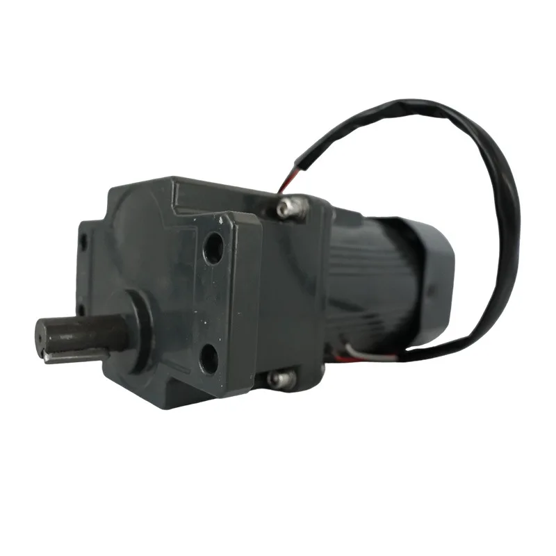 Small gear reducer motor integrated AC speed regulation with flange type low speed right angle reducer motor large deceleration
Small gear reducer motor integrated AC speed regulation with flange type low speed right angle reducer motor large deceleration