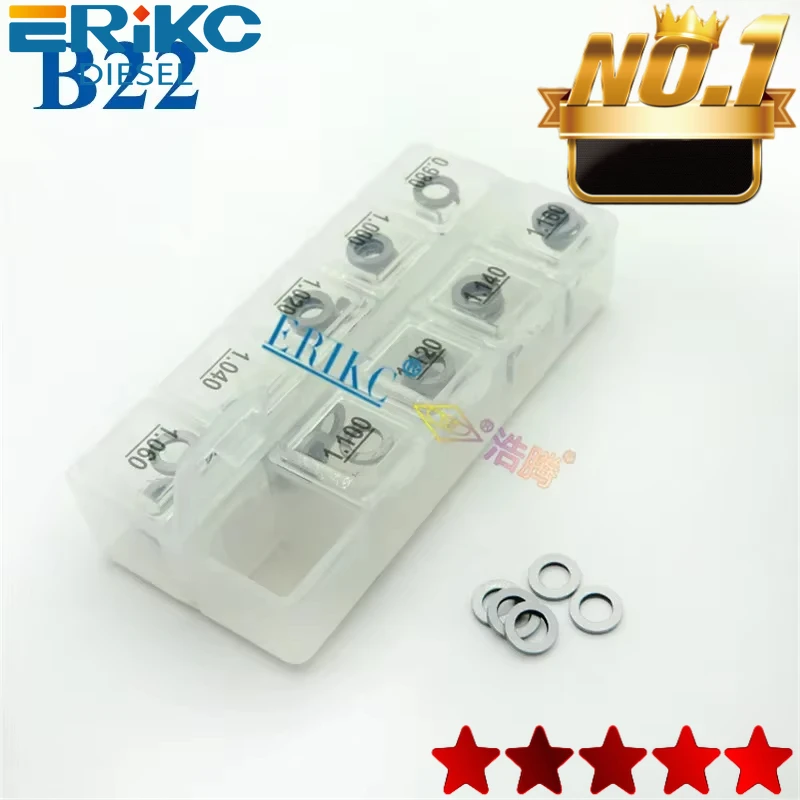 ERIKC B22 Size: 0.98mm--1.16mm Gasket Common Rail Adjustment Shims Injector Lift Shims Set CR Injectors Washer
ERIKC B22 Size: 0.98mm--1.16mm Gasket Common Rail Adjustment Shims Injector Lift Shims Set CR Injectors Washer