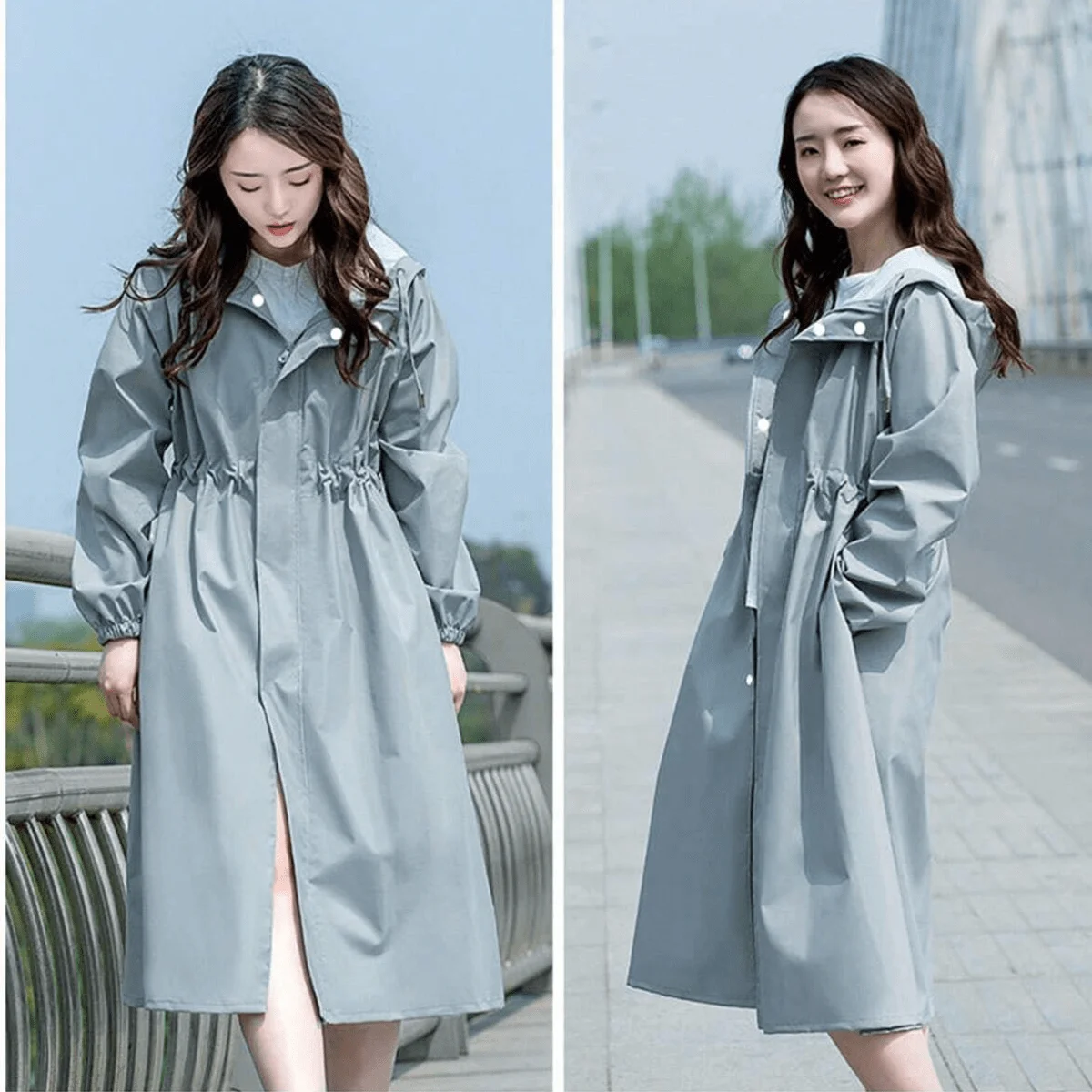 Korean-style Women Raincoat, Long Sleeve Waterproof Windproof Coat, Sweet Design for Riding & Travel
Korean-style Women Raincoat, Long Sleeve Waterproof Windproof Coat, Sweet Design for Riding & Travel